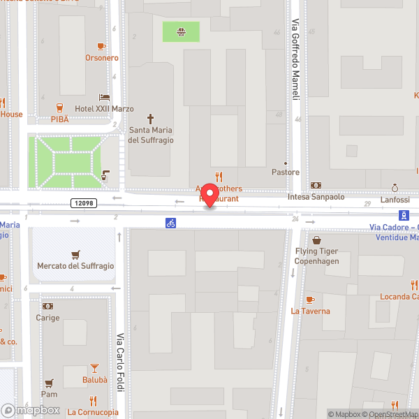 Map of Square Da Fulvio
