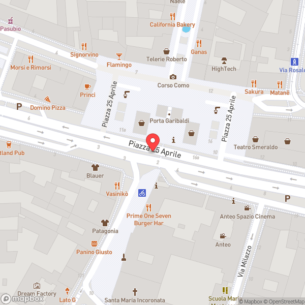 Map of Piazza XXV Aprile