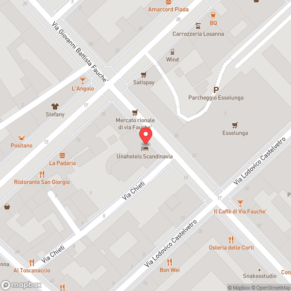 Map of UNA Hotel Scandinavia