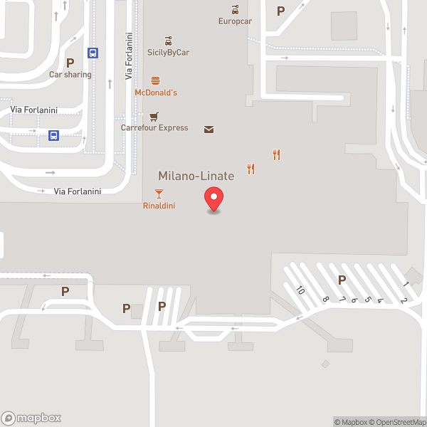 Map of British Airways Galleries Lounge