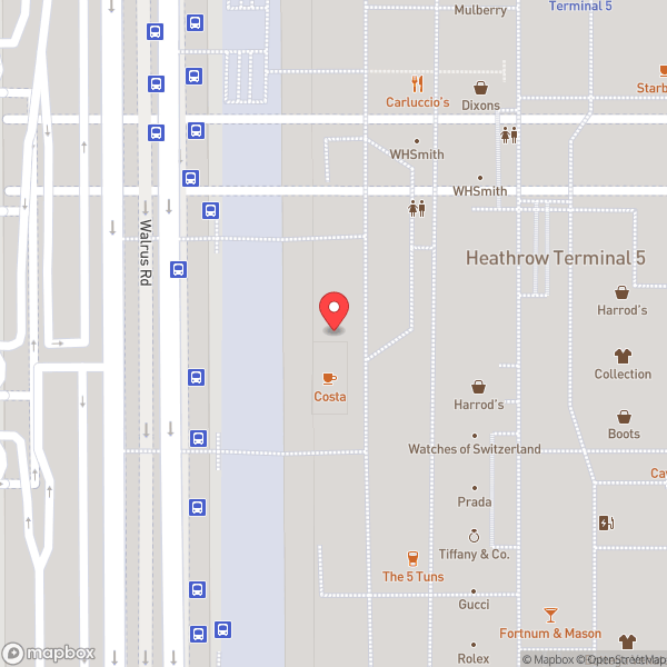 Map of Costa Coffee