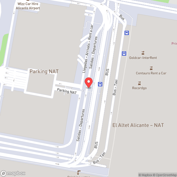 Map of Parking Aeropuerto de Alicante