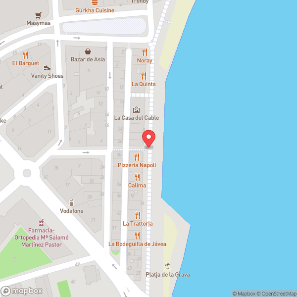 Map of Pizzeria Napoli