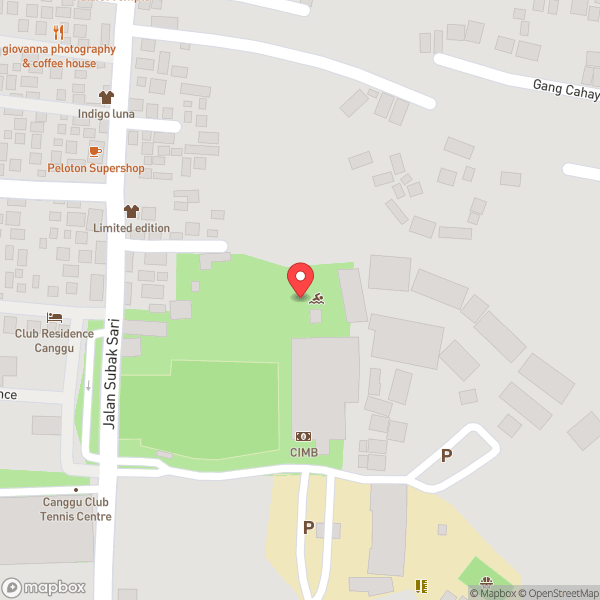 Map of Canggu Club Swimming Pool
