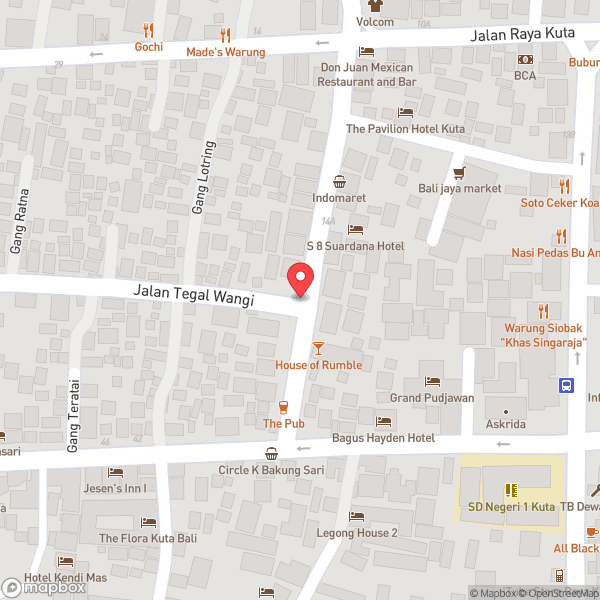 Map of Kuta