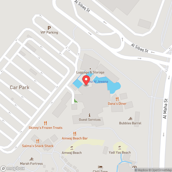 Map of Yas Waterworld