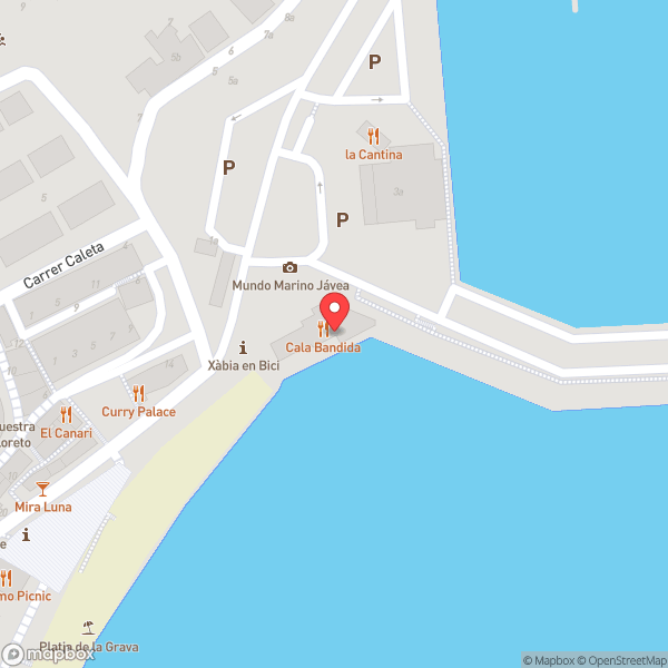 Map of Cala Bandida
