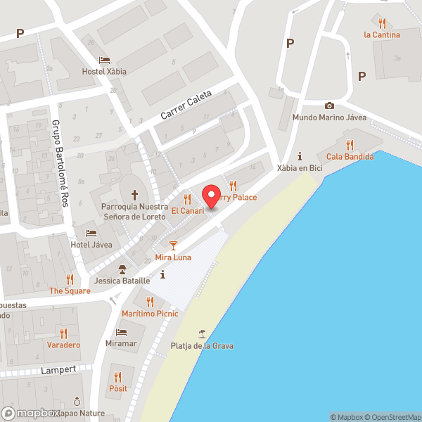 Map of Bar El Clavo