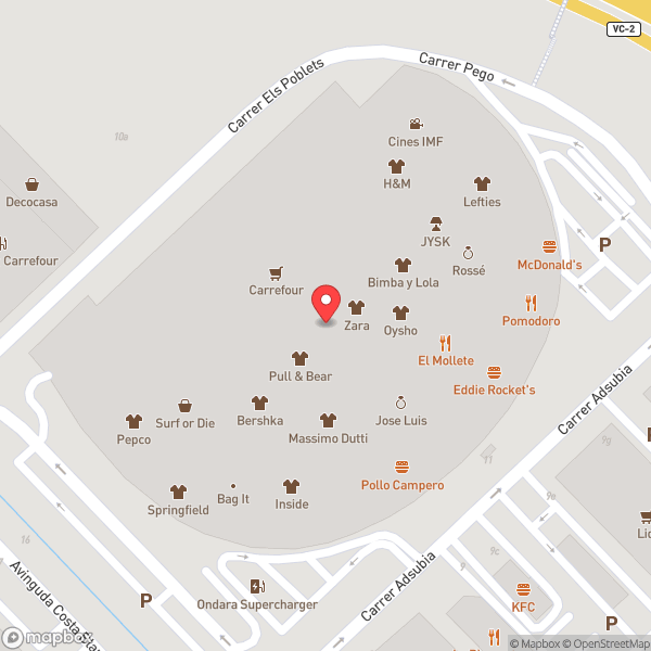 Map of Eroski