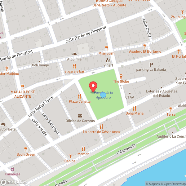 Map of Plaza Canalla