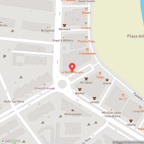Map of Blanc du Nil