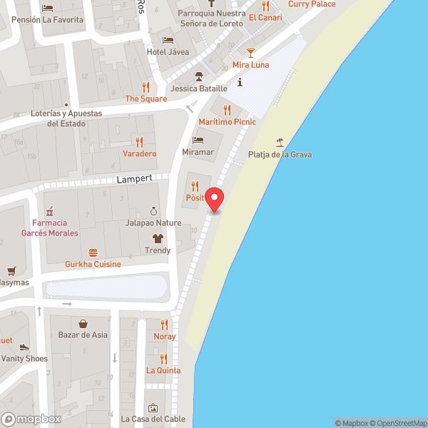 Map of Playa La Grava
