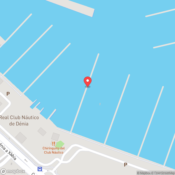 Map of Real Club Náutico Dénia