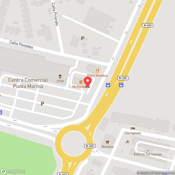 Map of McDonald's
