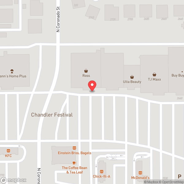 Map of Ross Dress for Less