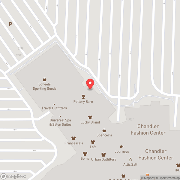Map of Pottery Barn