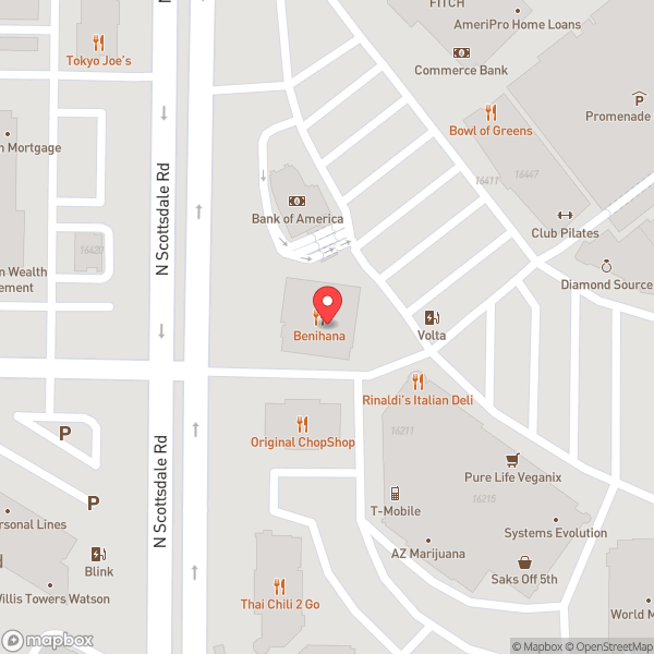 Map of Benihana