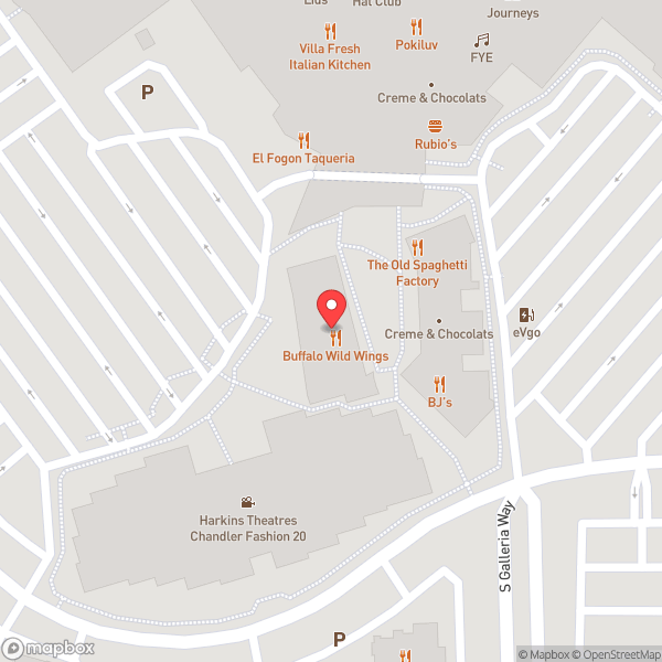 Map of Buffalo Wild Wings