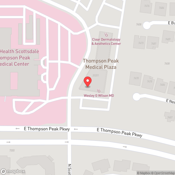 Map of Thompson Peak Medical Plaza
