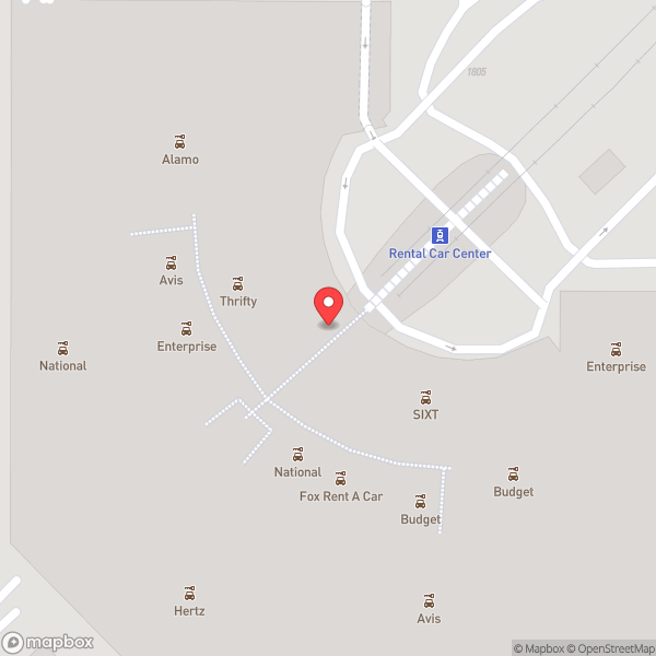 Map of Budget Rent A Car