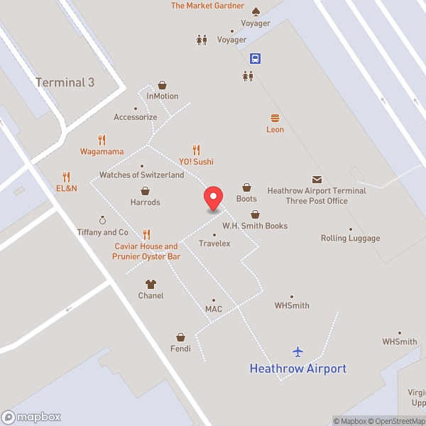 Map of World Duty Free