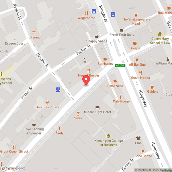 Map of Kingsway Hall Hotel