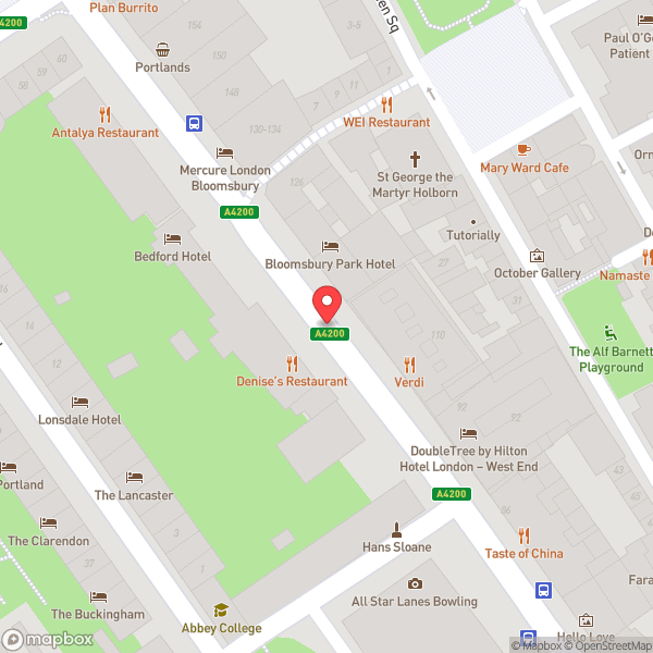 Map of Costa Coffee