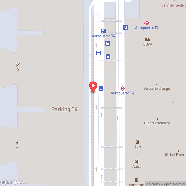 Map of Metro Aeropuerto T4