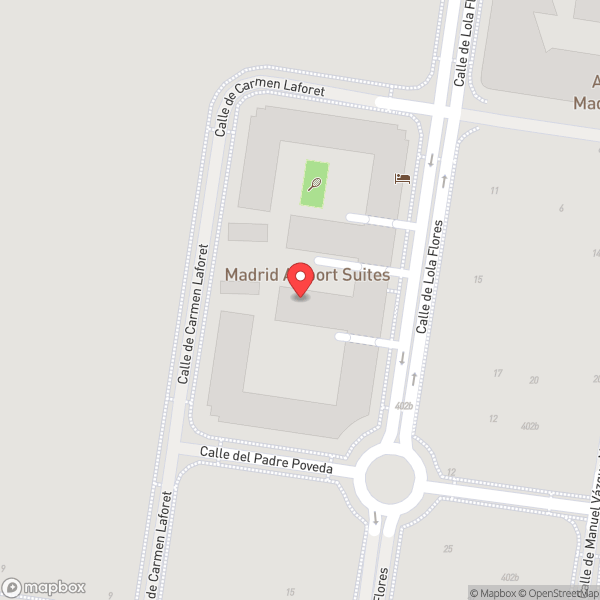 Map of Tryp Madrid Airport Suites