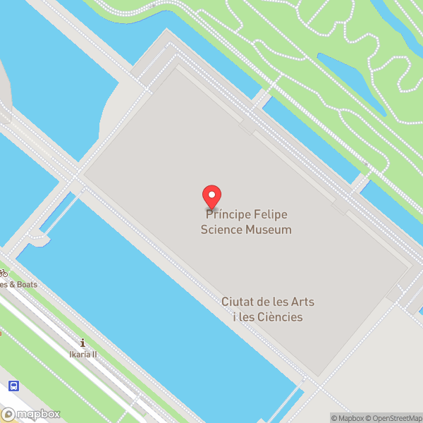 Map of Museo de las Ciencias Príncipe Felipe