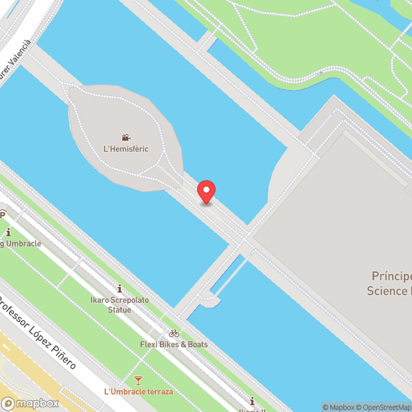 Map of L'Hemisfèric
