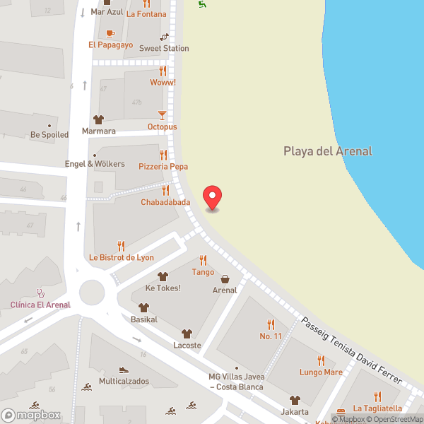 Map of Parque Arenal