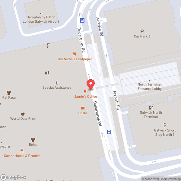 Map of North Terminal