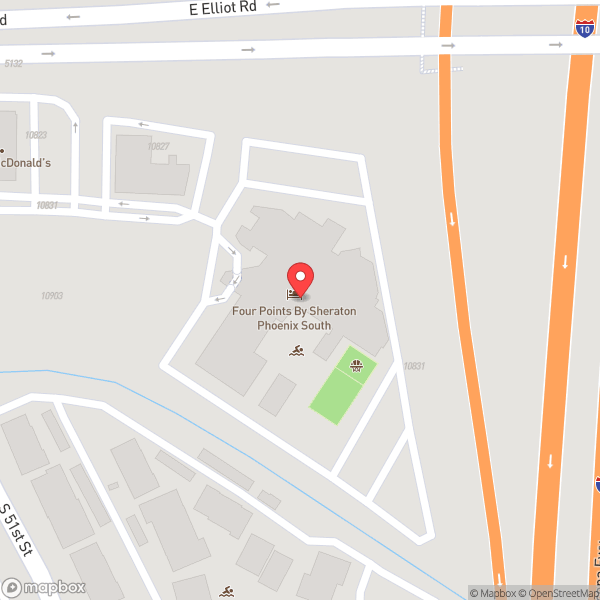 Map of Four Points by Sheraton Phoenix South Mountain