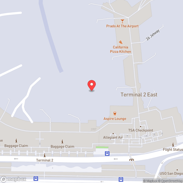 Map of San Diego International Airport (SAN)