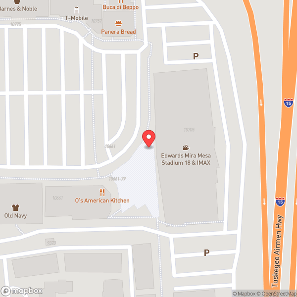 Map of Regal Edwards Mira Mesa