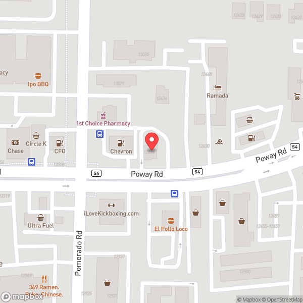 Map of Jack in the Box