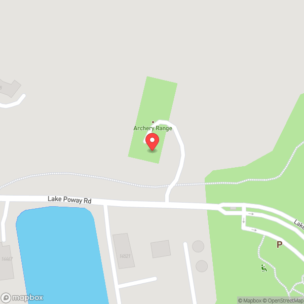 Map of Lake Poway Archery Range