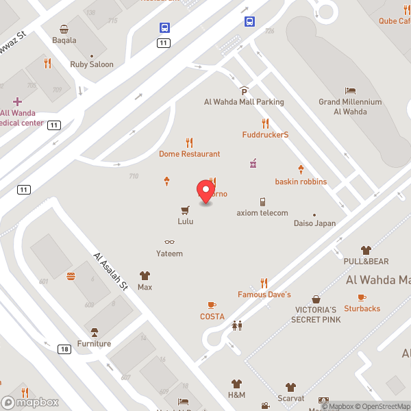 Map of Costa Coffee