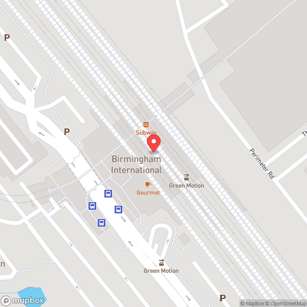 Map of Birmingham International Railway Station (BHI)