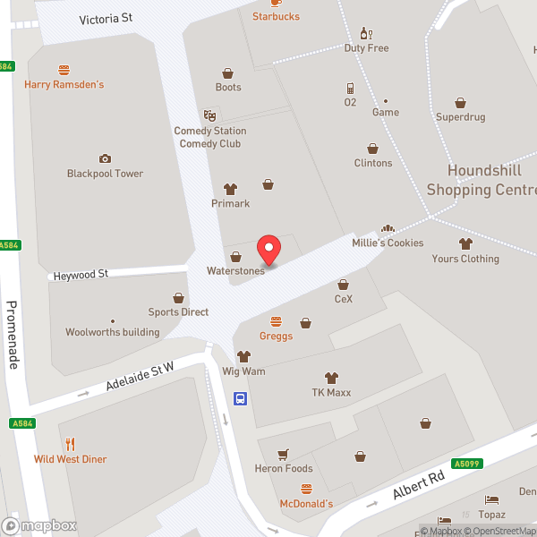 Map of Millie's Cookies