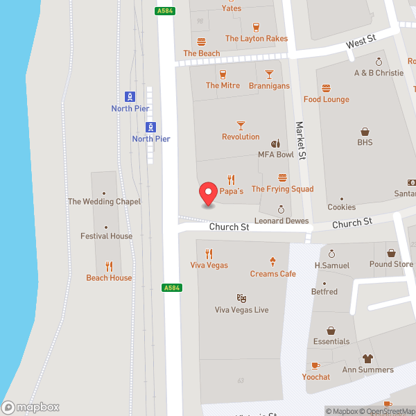 Map of Las Iguanas
