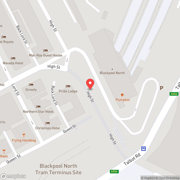 Map of Blackpool Tower
