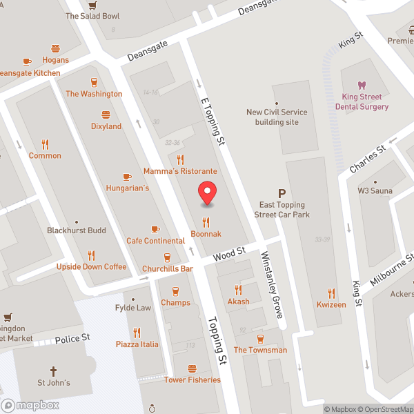 Map of Boonnak Thai Restaurant