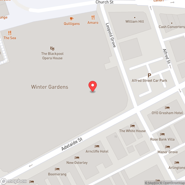 Map of Empress Ballroom