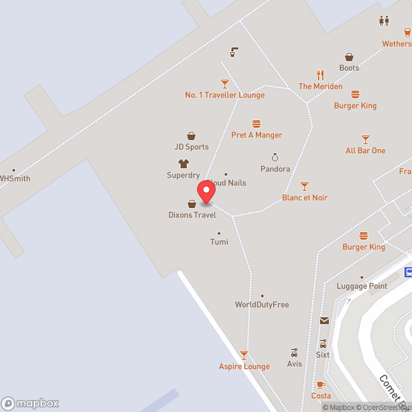 Map of Blanc et Noir Champagne and Wine Bar