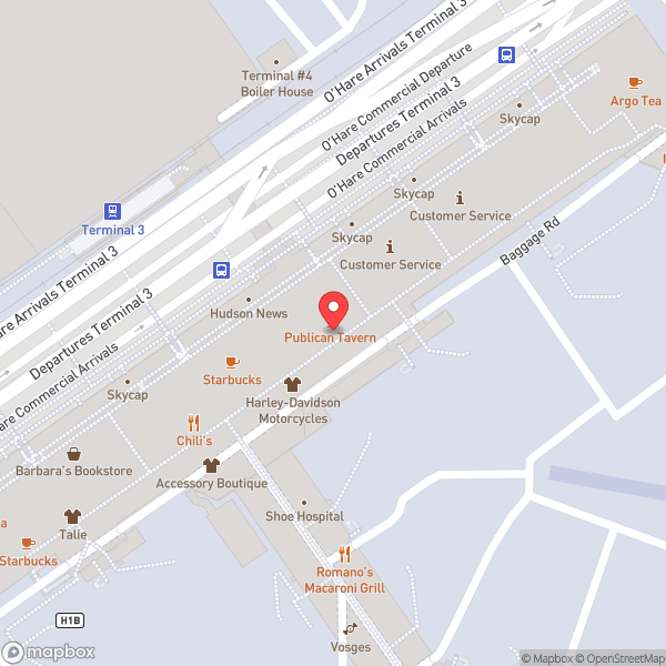 Map of Terminal 3