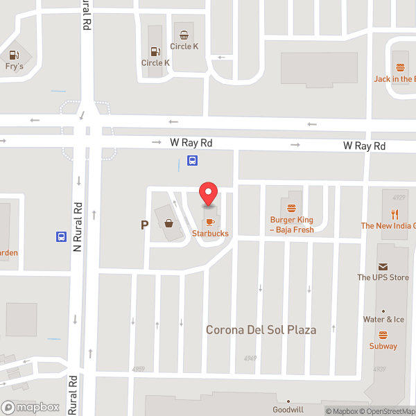 Map of Starbucks