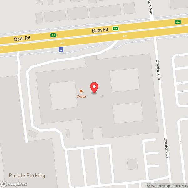 Map of Premier Inn London Heathrow Airport T2 & T3 (Bath Road)