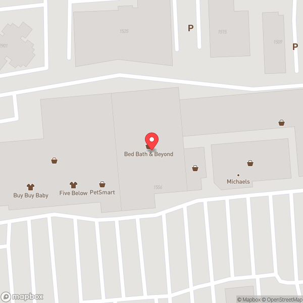 Map of Bed Bath & Beyond